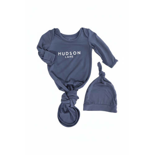 Boy Personalized Bamboo Newborn Baby Knot Gown & Hat