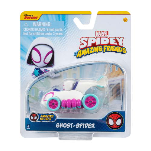 Marvel’s Spidey and His Amazing Friends Amazing Metals (Ghost-Spider) - 3 inch Die-Cast Vehicle