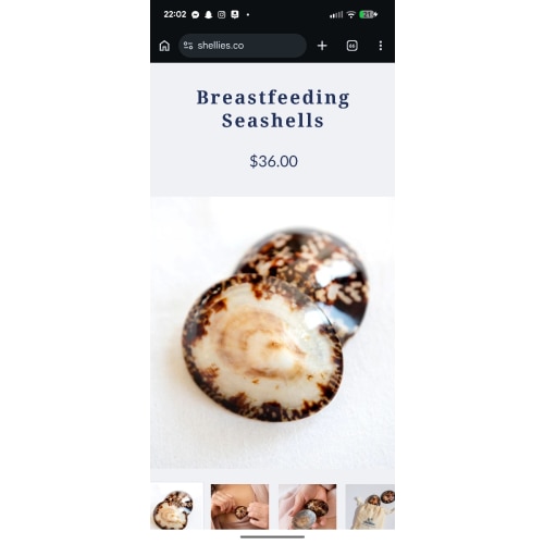 100% Natural Breastfeeding Seashells