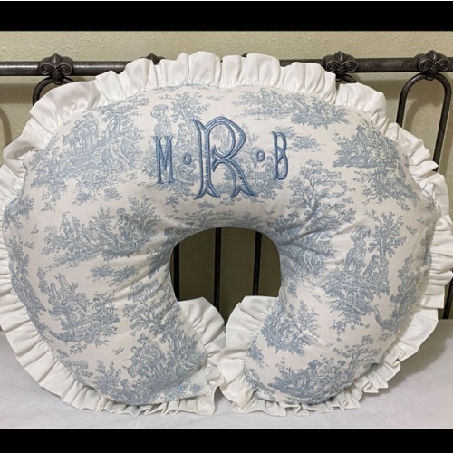 Blue Toile Boppy Cover