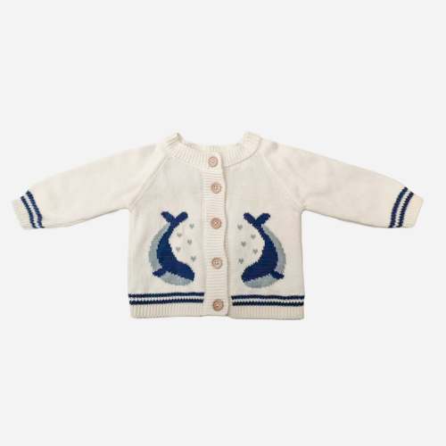 Cotton Whale Cardigan