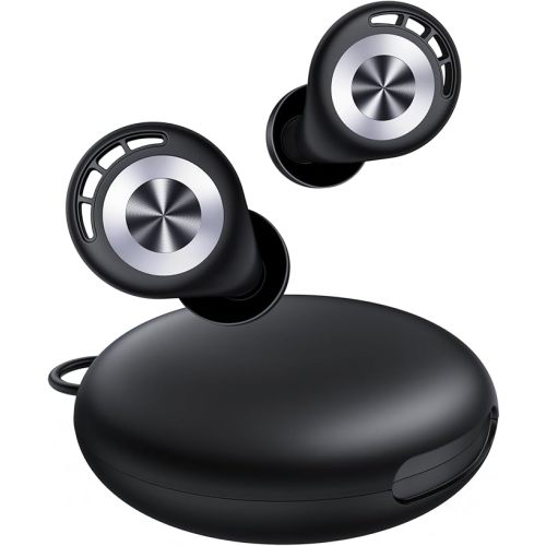 Ear Plugs for Sleeping Noise Cancelling 50dB Concert Earplugs for Noise Reduction Reusable Soft Silicone Ear Plugs for Snoring Shooting Work Motorcycle Airplane Musician with 7 Eartips Case Black