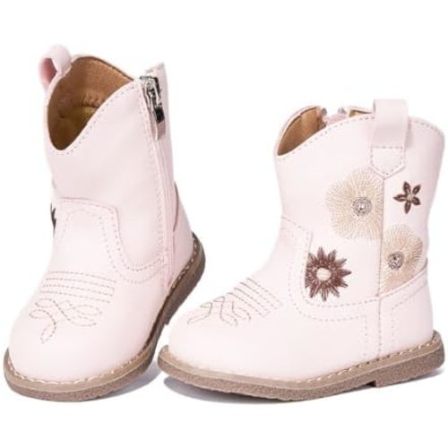 Newsonet Toddler Baby Cowboy Cowgirl Boots Infant Western Shoes All Season
