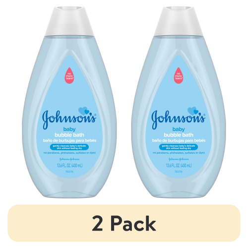 (2 pack) Johnson's Gentle Tear Free Baby Body Wash and Bubble Bath, 13.6 oz