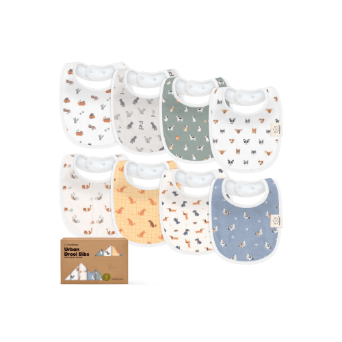 8-Pack Baby Drool Bibs