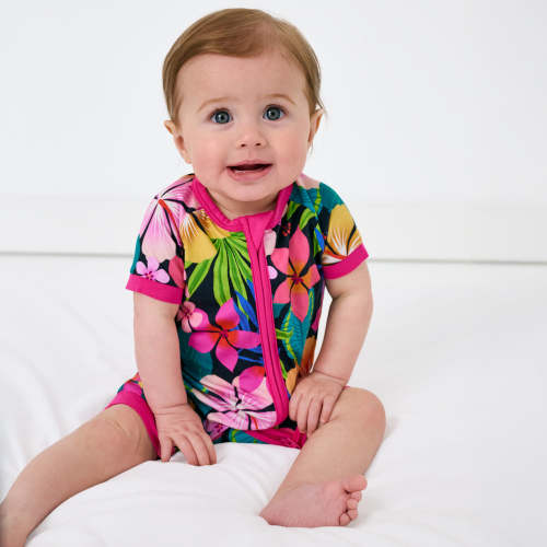 Jungle Blooms Shorty Zippy | Little Sleepies
