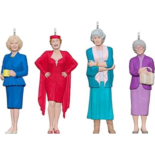 Hallmark Keepsake Mini Christmas Ornaments, The Golden Girls, Set of 4, TV Show Gifts