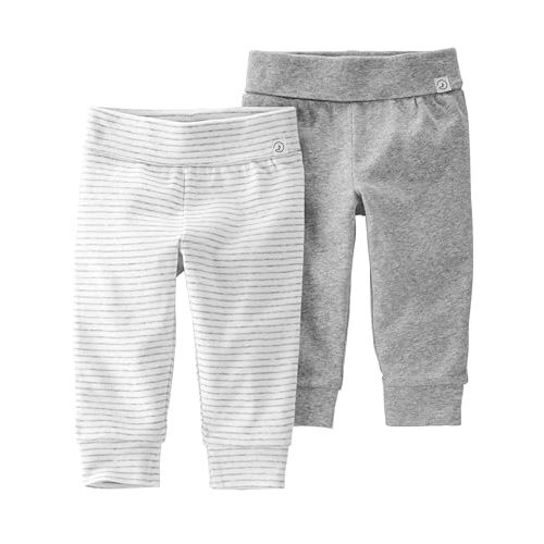 little planet by carter's Baby 2-Pack Joggers Made with Organic Cotton