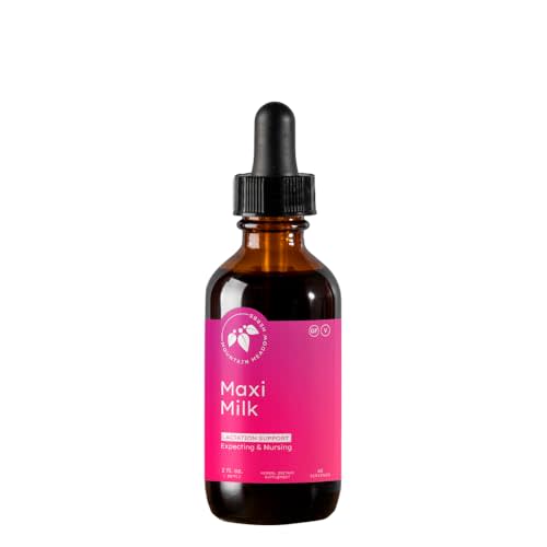 Mountain Meadow Herbs Maxi-Milk Lactation Drops 2 oz | Natural Maxi-Milk Formula, Organic Herbal Extract Tincture, Breast Milk Supply Support, Nursing Mom Care, Fast Absorption