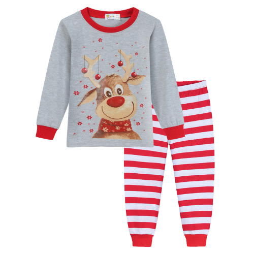 Little Hand Toddler Boys Pajamas Set Christmas Reindeer Pjs Sleepwear 2t