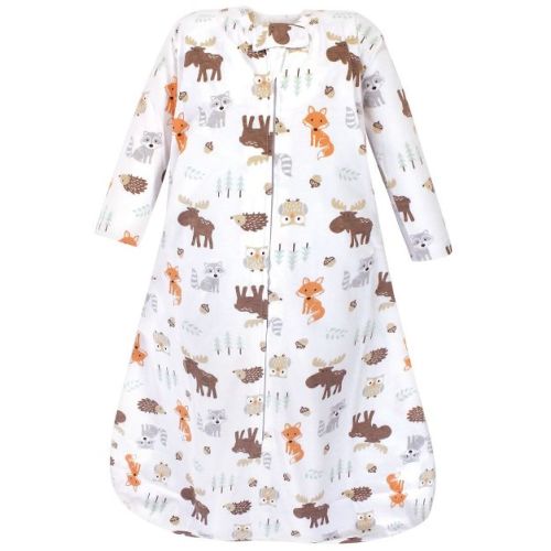 Hudson Baby Infant Long Sleeve Cotton Jersey Sleeping Bag, Boys Woodland, 6-12 Months