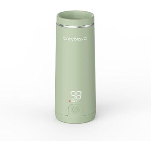 Baby Brezza Portable Baby Bottle Warmer - Breastmilk + Formula Safe, Green