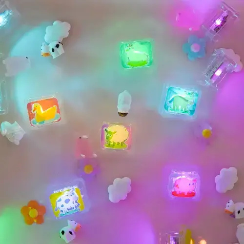 Flower Power Light-Up Cubes 6-Pack