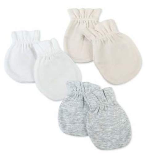 3-Pack Organic Cotton Mitts Ombre Blues Newborn : Target