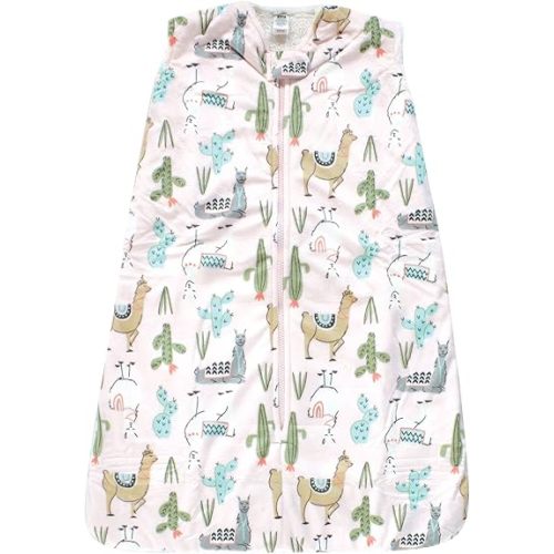 Hudson Baby Unisex Baby Mink with Sherpa Inner Sleeping Bag, Sack, Blanket, Llama, 0-6 Months