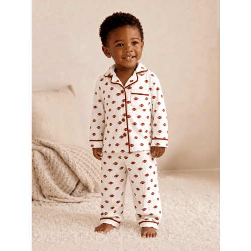 Football | Organic Cotton Pointelle Baby Clothes Toddler Lounge Set – SpearmintLOVE