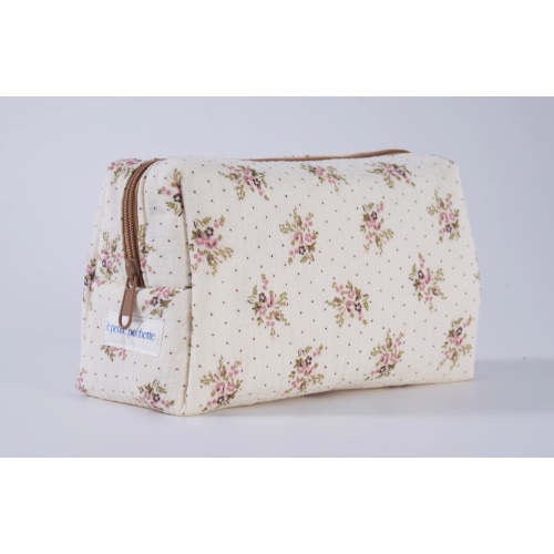 Quilted Baby’s Breath Toiletry Bag