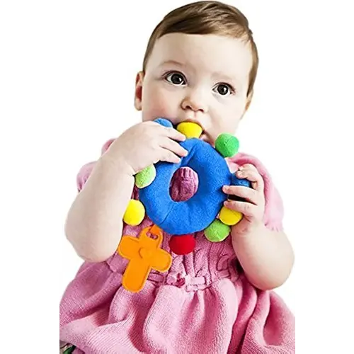 Baby Rosary "My First Rosary"™, Plush Marian Blue Rattle
