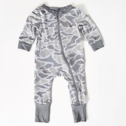 Baby Zip Up - White Camo – BURLEBO