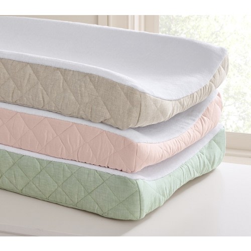 European Linen Terry Changing Pad Cover