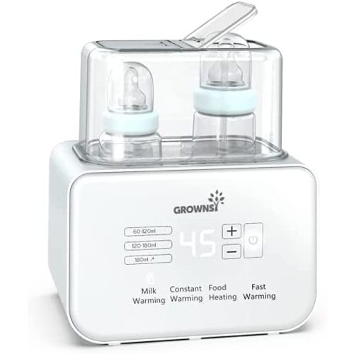 Baby Bottle Warmer, Bottle Warmer 6-in-1 Fast Baby Food Heater&BPA-Free Warmer with LCD Display Accurate Temperature Control for Breastmilk or Formula