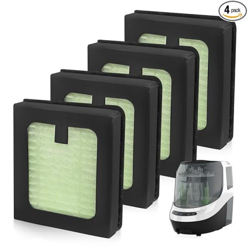 4 Pack HEPA Filter Replacement Compatible with Baby Brezza Bottle Dryer Advanced and Baby Brezza Bottle Washer Pro
