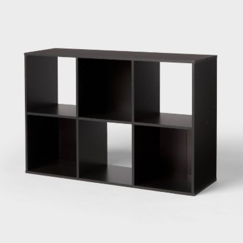 11" 6 Cube Organizer Black - Brightroom™
