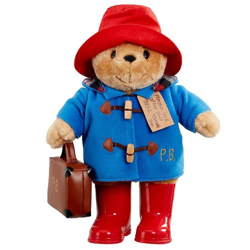 Paddington Bear Large Soft Toy with Boots & Case