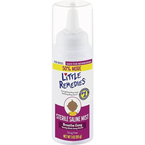 Little Remedies Sterile Saline Nasal Mist, Safe for Newborns, 3 oz (Pack of 1)