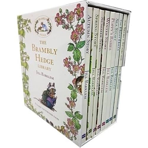 Brambly Hedge Collection Jill Barklem 8 Books Set (Autumn Story, Spring Story, Summer Story, Winter Story, Poppy's Babies, Sea Story, The High Hills, The Secret Staircase)