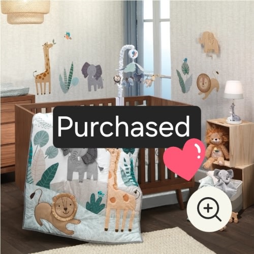 Jungle Friends 5-Piece Safari Animals Nursery Baby Crib Bedding Set – Lambs & Ivy