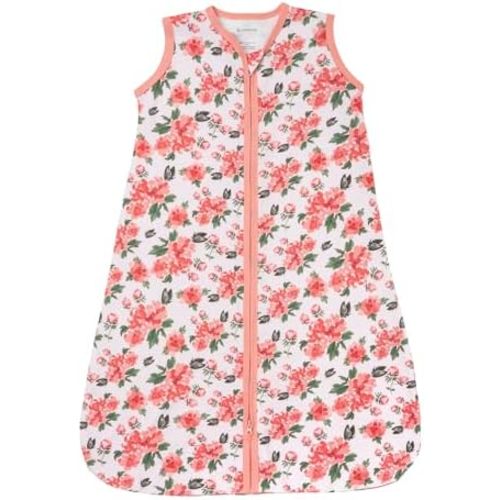 LollyBanks Sleep Sack, 100% Cotton Neutral Baby Sacks, 0.5 TOG Sleep Sacks Lightweight with 2-Way Zipper