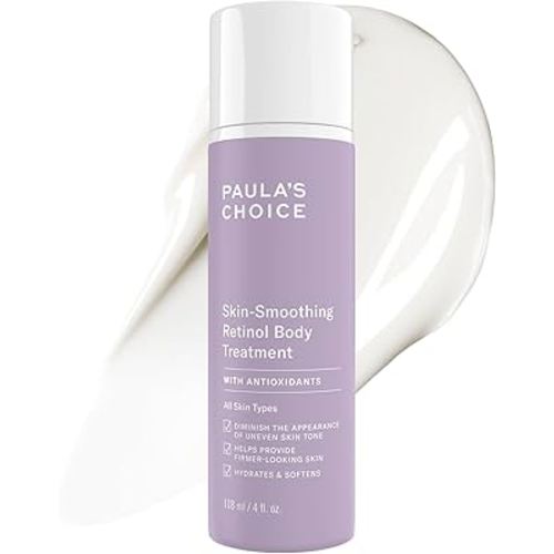 Paula's Choice Retinol Skin-Smoothing Body Lotion Treatment, Body Cream with Shea Butter, Vitamin C & E Lotion, All Skin Types, Anti-Aging Body Moisturizer, Reduce Dryness, Fragrance-Free, 4oz