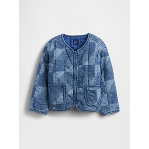 Baby & Toddler Quilted Patchwork Denim Jacket | Gap