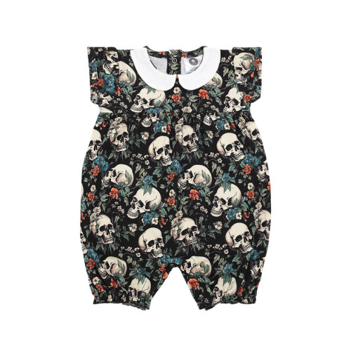 Garden skulls romper - Metallimonsters Ltd