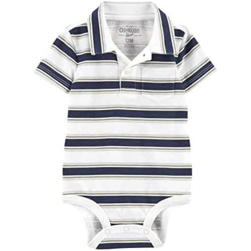 OSHKOSH B'GOSH baby-boys Short Sleeve Polo Bodysuit