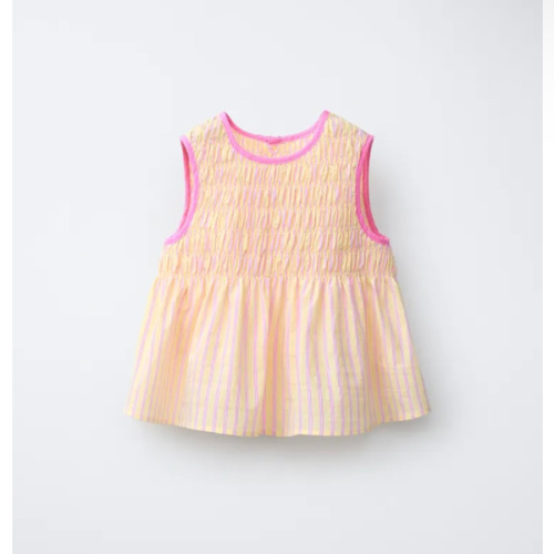 STRIPED TOP - Yellow | ZARA United States