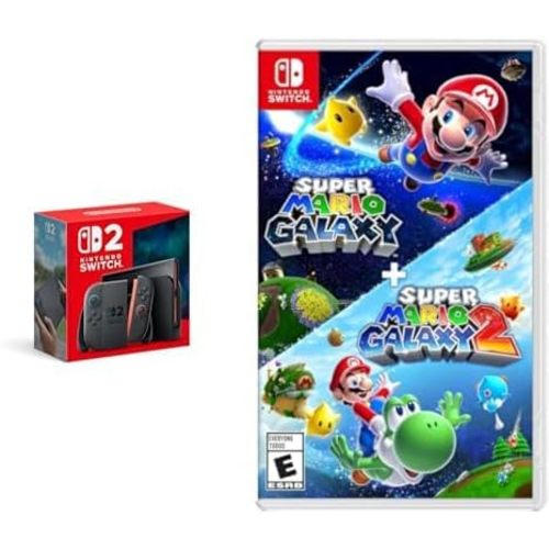Nintendo Switch 2 System with Super Mario Galaxy + Super Mario Galaxy 2 Bundle