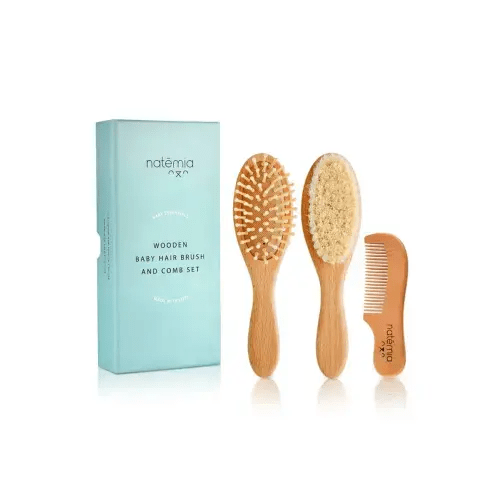 Wooden Hair Brush Set