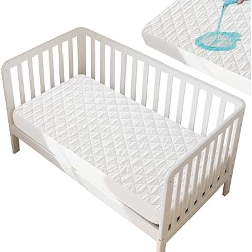Waterproof Crib Mattress Cover Compatible with Newton,Breathable Baby Crib Mattress Compatible with Newton for Secure Fit