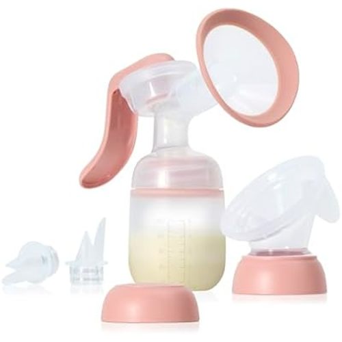 Frida 2-in-1 Breast Pump, Manual Hand & Hands-Free Suction Cup