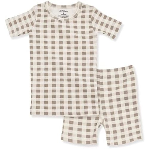 AVAUMA Baby Boys Girls Pajama Set 6M-7T Kids Cute Toddler Snug fit Pattern Design Pjs Cotton Sleepwear
