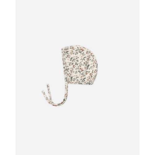 Woven Baby Bonnet Holiday Floral – Quincy Mae