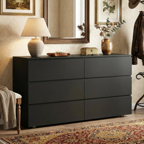 Wade Logan® Anastasiya Modern 6 - Drawer Dresser & Reviews | Wayfair