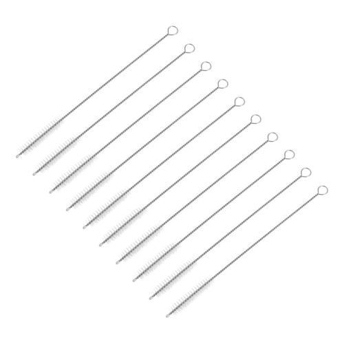 Unique Bargains Stainless Steel Nylon Durable Rust-Resistant Straw Cleaner Brush