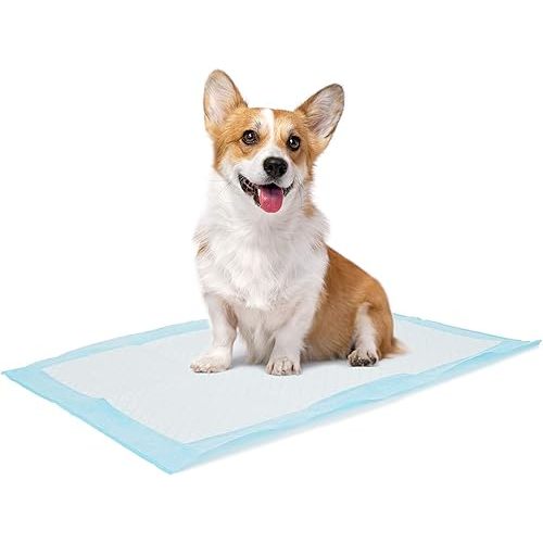 Bolux Dog and Puppy Training Pads, 13”×18” Disposable Dog Pee Pads, 100/Counts Ultra Absorbent & Leak-Proof Pet Underpads, Dry Quickly Pee Pad for Dog Cats Rabbits or Other House Training Pet