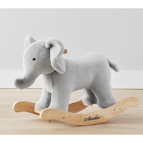 Elephant Critter Plush Nursery Rocker