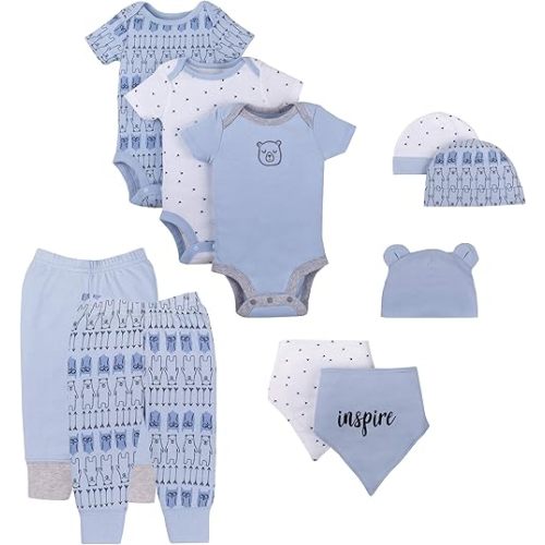 Lamaze baby-boys Organic Baby 10 Piece Gift Set