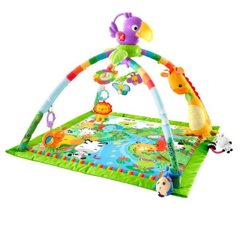 Fisher-Price Rainforest Music & Lights Deluxe Baby Gym Play Mat