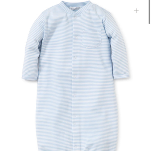 Simple Stripes Blue Convertible Gown